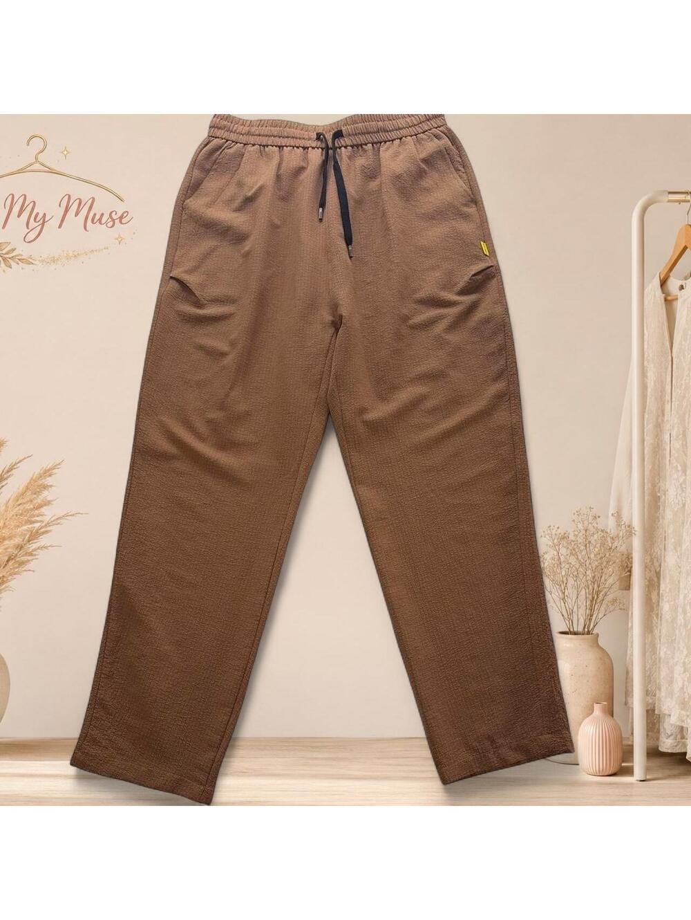 Men's Brown and Tan Joggers-tracksuit